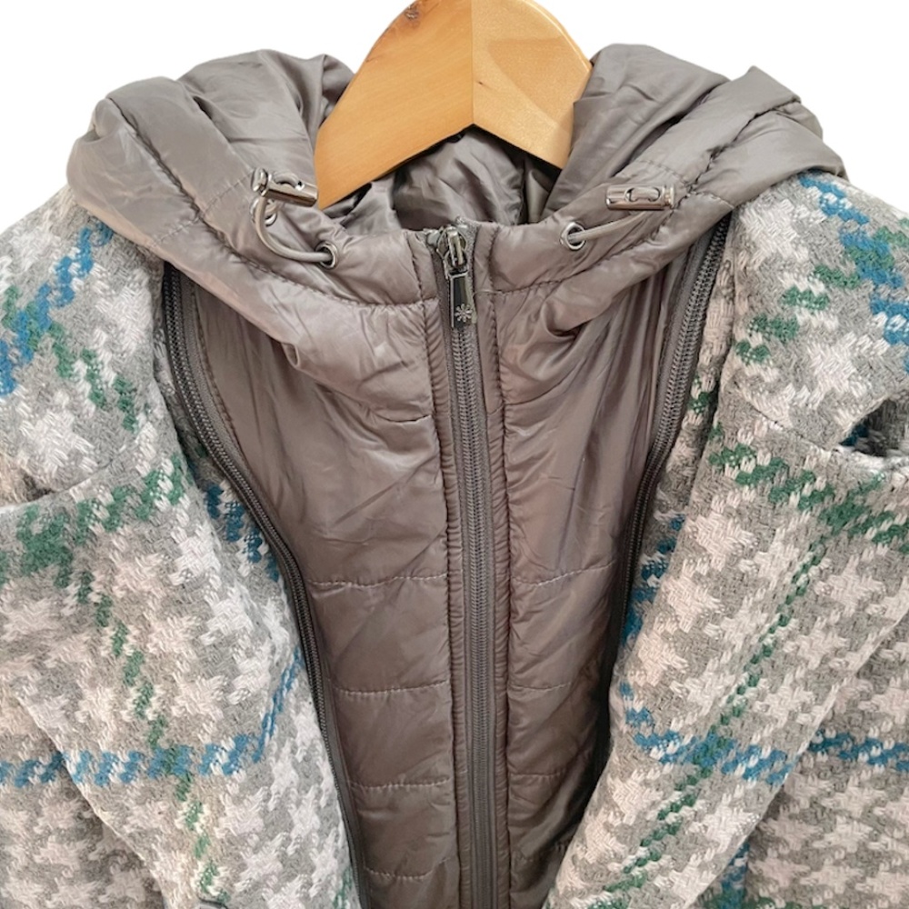 Isaac Mizrahi Houndstooth Coat SZ 12 - Picture 13 of 16